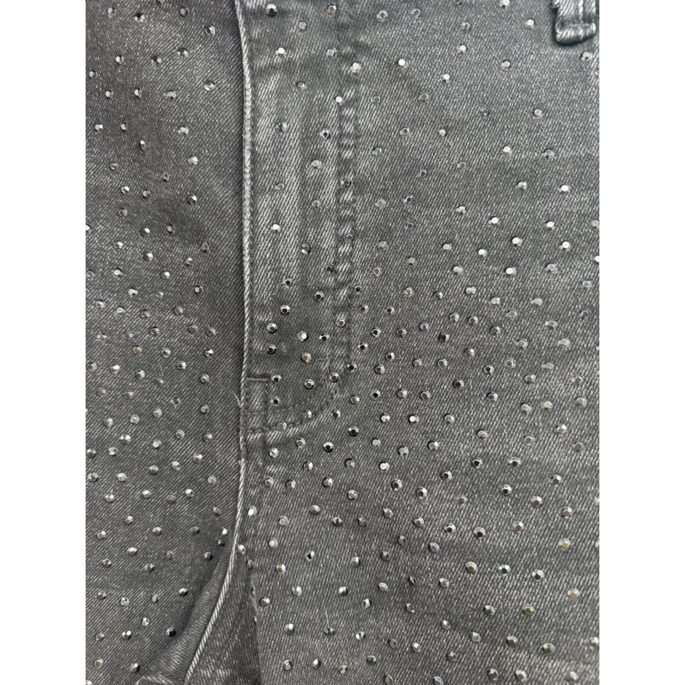 Kut from the Kloth Black High-Rise Wide Leg Jeans with Sparkle - Picture 6 of 11
